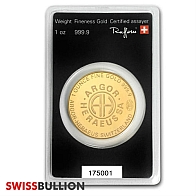 1 Ounce Argor Heraeus Kinebar Gold Round
