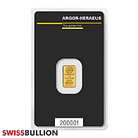 1 Gram Argor-Heraeus Kinebar Gold Bar