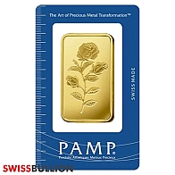 50 Gram PAMP Rose Gold Bar