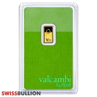 1 Gram Valcambi Green Gold bar
