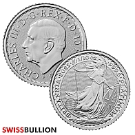 1/10 Ounce 2025 Platinum British Britannia Coin