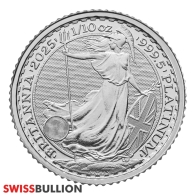 1/10 Ounce 2025 Platinum British Britannia Coin