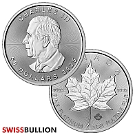 1 Ounce 2025 Platinum Maple Leaf Coin