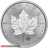 1 Ounce 2025 Platinum Maple Leaf Coin
