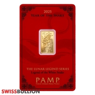 5 Gram PAMP Legends Azure Gold Bar - Year of the Snake