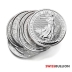 Tube of 25 x 1 Ounce 2021 Silver British Britannia Coin