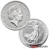 Tube of 25 x 1 Ounce 2021 Silver British Britannia Coin